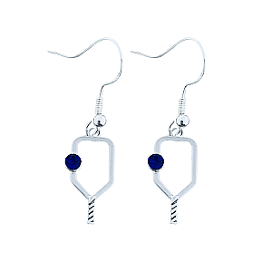 Pickleball Birthstone Dangle Earrings