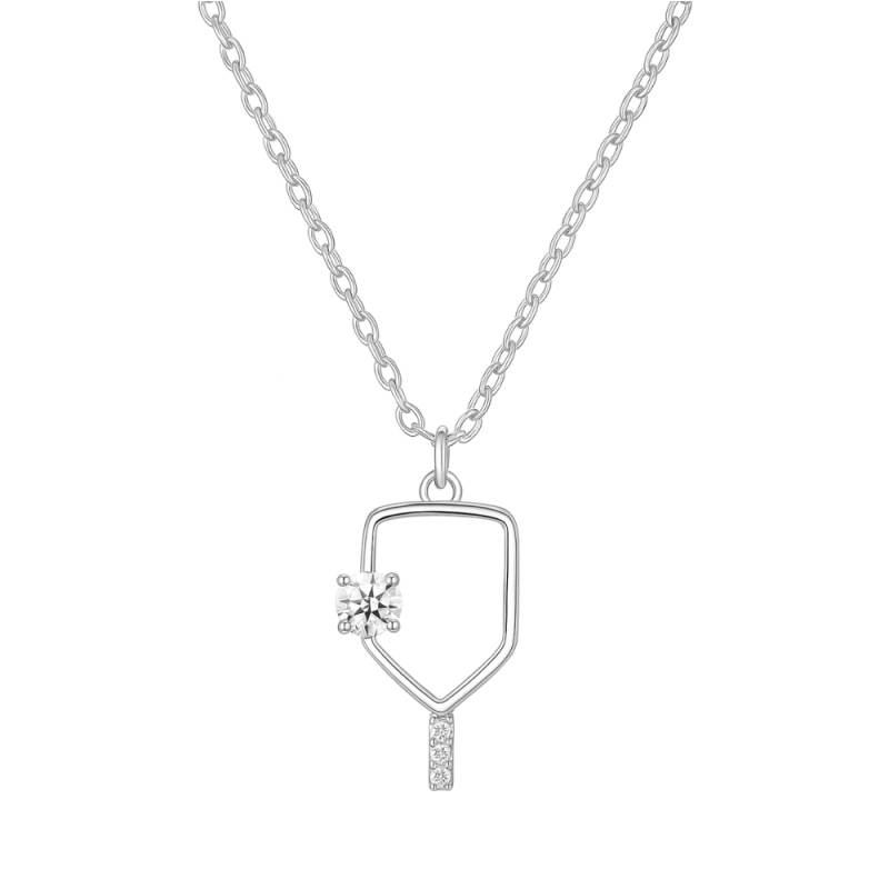 Serve and Sparkle Pickleball Necklace