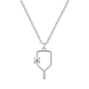 Serve and Sparkle Pickleball Necklace