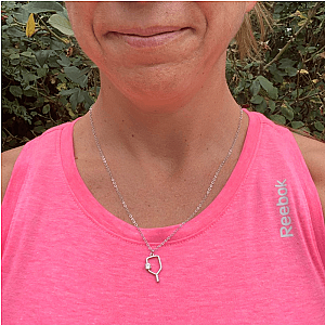 Serve and Sparkle Pickleball Necklace