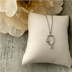 Serve and Sparkle Pickleball Necklace