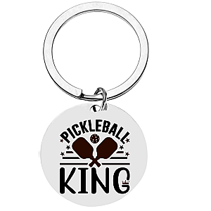 Pickleball King Keychain