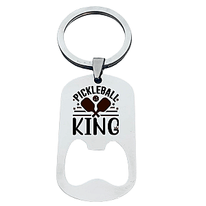 Pickleball King Keychain