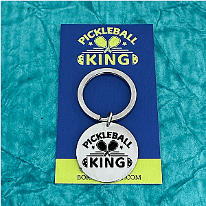 Pickleball King Keychain