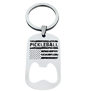 Pickleball Flag Keychain