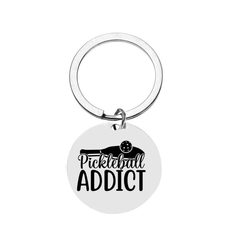 Pickleball Addiction Keychain