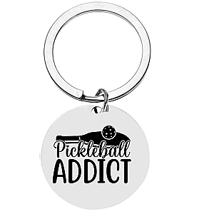 Pickleball Addiction Keychain