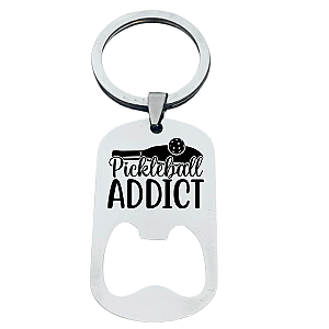 Pickleball Addiction Keychain