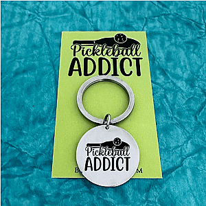 Pickleball Addiction Keychain