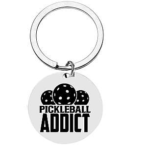 Pickleball Addict Keychain