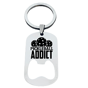 Pickleball Addict Keychain