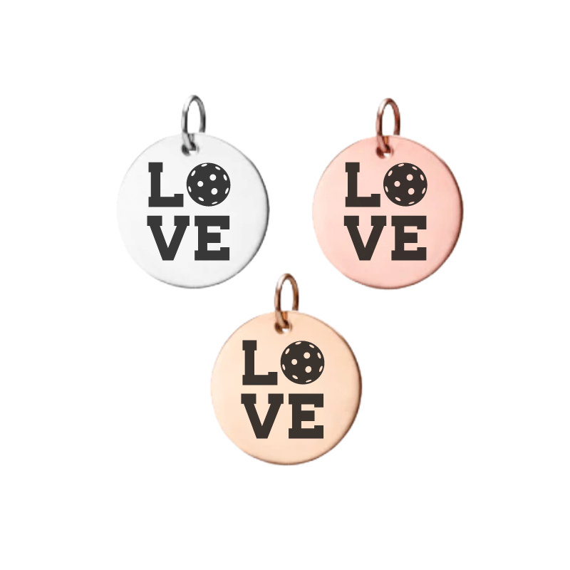 Love Pickleball Charm