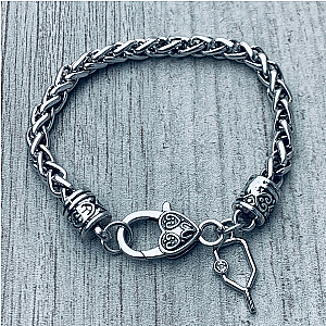 Pickleball Braided Chain Bracelet- Pick Charm