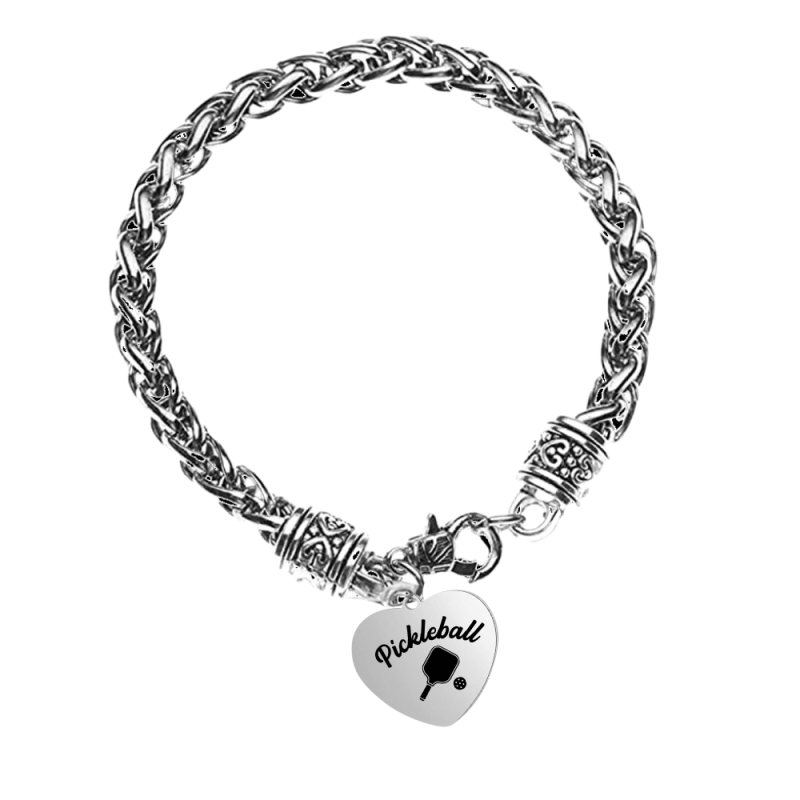 Pickleball Paddle Charm Bracelet