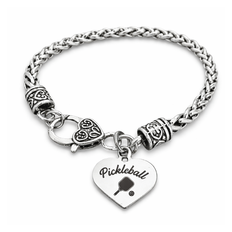 Pickleball Bracelet with Pickleball Queen Charm