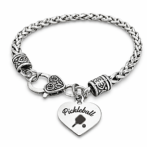 Pickleball Bracelet with Pickleball Queen Charm