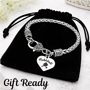 Pickleball Bracelet with Pickleball Queen Charm
