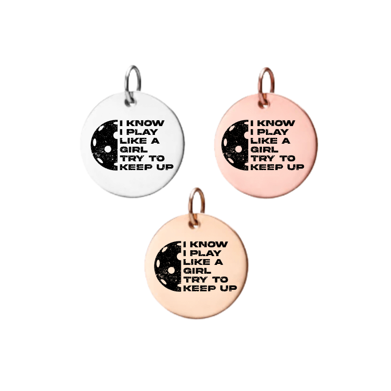 Pickleball Charm - Play Like a Girl
