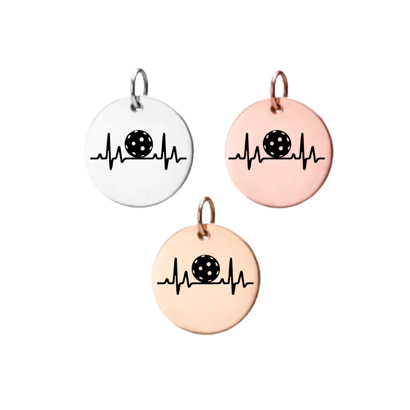 Pickleball EKG Charm