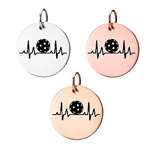 Pickleball EKG Charm