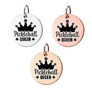 Queen of Pickleball Charm