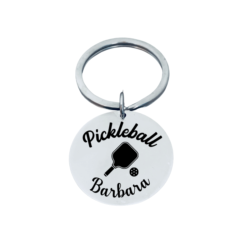 Personalized Pickleball Keychain