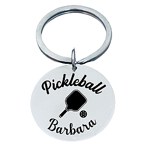 Personalized Pickleball Keychain