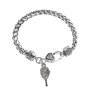 Closed Paddle Charm Bracelet