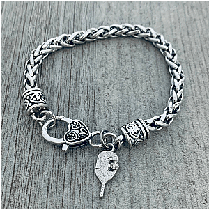 Closed Paddle Charm Bracelet