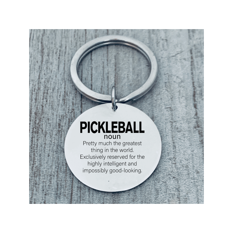 Pickleball Definition Keychain