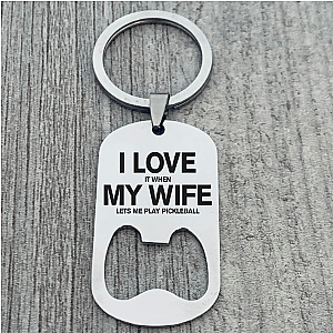 Pickleball Husband Keychain