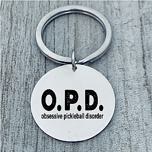 Pickleball Keychain - Obsessive Pickleball Disorder
