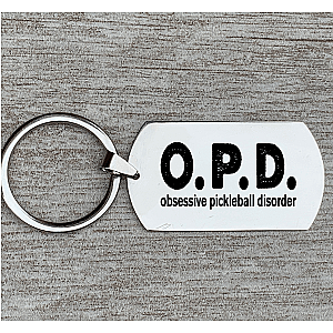 Pickleball Keychain - Obsessive Pickleball Disorder