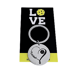 Love Pickleball Keychain