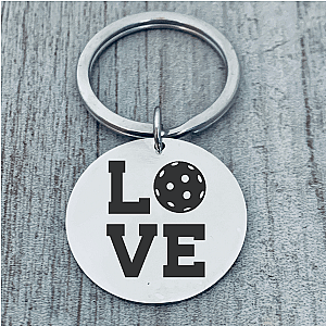 Love Pickleball Keychain