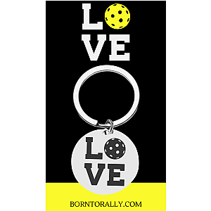 Love Pickleball Keychain