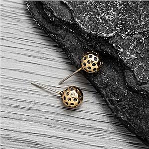 Gold Pickleball Stud Earrings