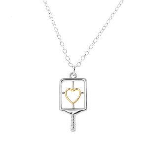 Pickleball Lovestruck Heart Necklace