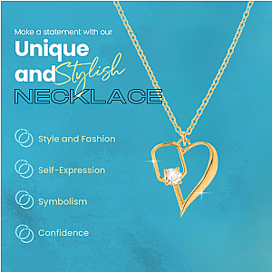 Heart of the Court Pickleball Necklace - Gold