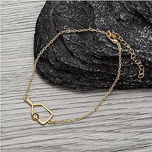 Pickleball Rhinestone Paddle Bracelet - Gold