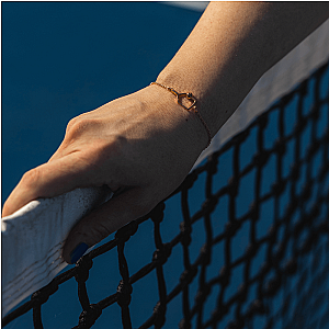 Pickleball Paddle Bracelet - Gold