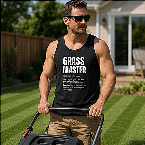 Grass Master Tank Top | Funny Lawn Care Definition Gift
