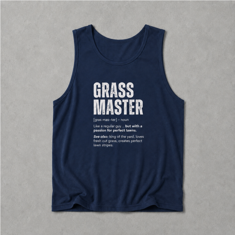 Grass Master Tank Top | Funny Lawn Care Definition Gift