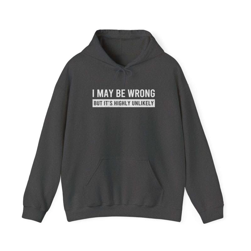 I May Be Wrong Hoodie | Funny Sarcastic Pullover Gift