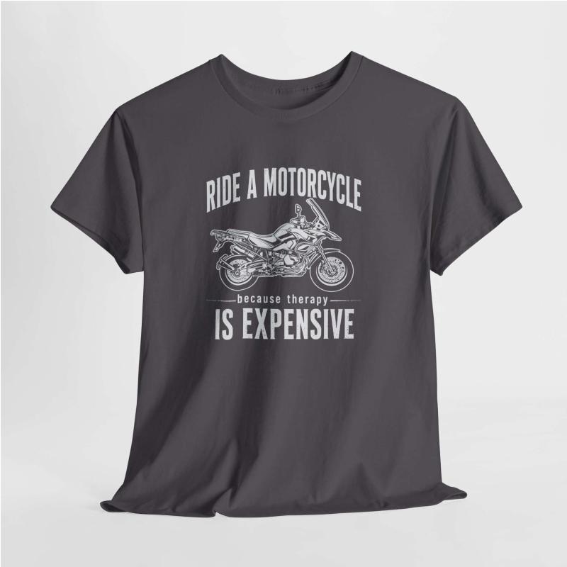 Adventure Motorcycle T-Shirt | Funny Rider Therapy Joke Tee