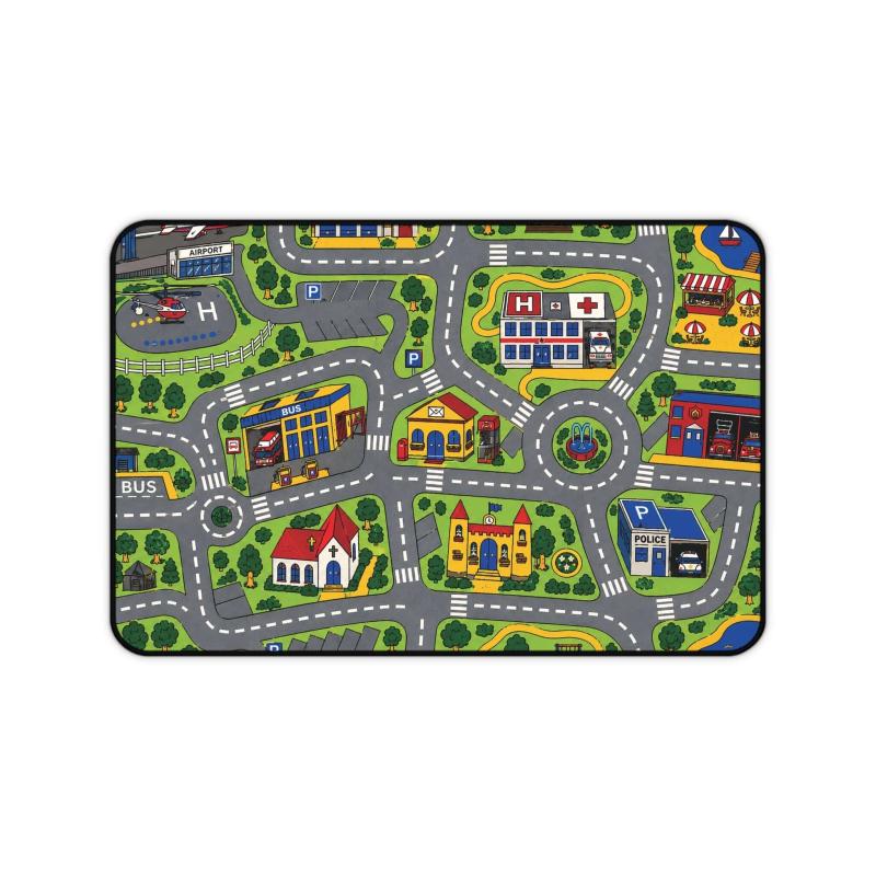 City Carpet Desk Mat | Retro 90s Gaming Mouse Pad