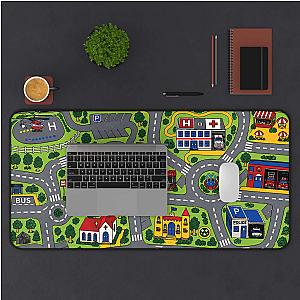 City Carpet Desk Mat | Retro 90s Gaming Mouse Pad