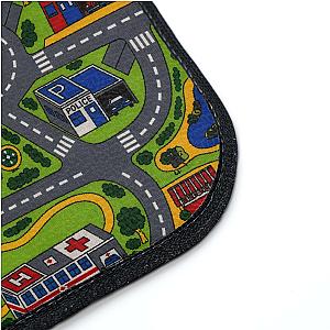 City Carpet Car Floor Mats | Retro 90s Road Map Set
