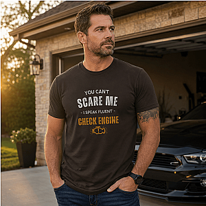 Funny Check Engine T-Shirt | Sarcastic Mechanic Gift Tee