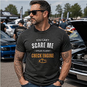 Funny Check Engine T-Shirt | Sarcastic Mechanic Gift Tee